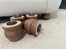 Set of 4 Wooden Furniture Feet by SofaSofa, Unused