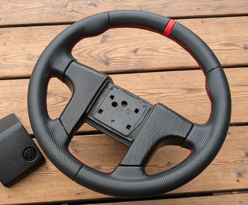 New leather steering wheel - steering, vw