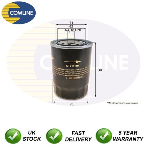 Oil filter comline fits ford - filter,