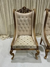 Throne chairs, Grand, Living Room, Wedding, Royal, hotel, Antique style