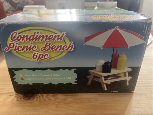 Picnic bench condiment - 6, pc