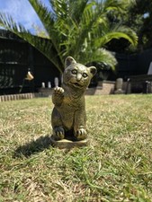 Stone Garden Cat Ornament Statue Indoor Outdoor Frostproof Exclusive Kitten