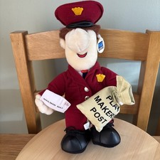 Play Makers Postman Pat Mail Man Mat Soft Toy New With Tags. 14" Tall