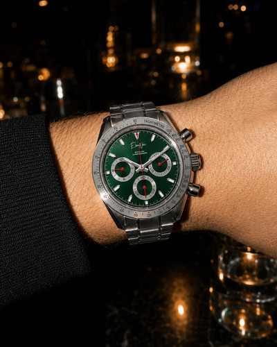 élan noir chronograph watch - Élan,