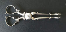 Antique Silver Plated Scissor Action Sugar Tongs, a/f