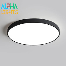 48W Black Round LED 60cm Ceiling Light – Modern Surface Mount Indoor Lighting
