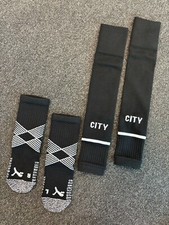 Puma Kids Manchester City 2-IN-1 Football Socks / Black / RRP £16