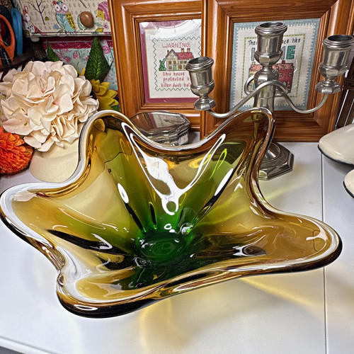 Vintage art glass - art, freeform