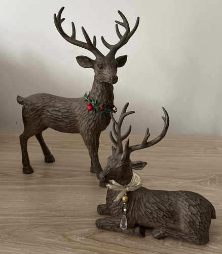 Pair brown decorative - pair,
