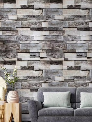 Grey stone brick - brick, wallpaper