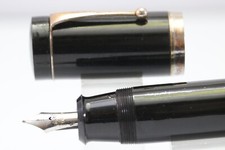 Vintage Jumbo Black Piston/Pump Fountain Pen