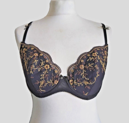 Vintage bra lace - bra, black