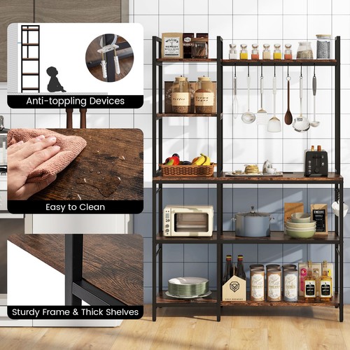 Bakers rack tier coffee bar - coffee,