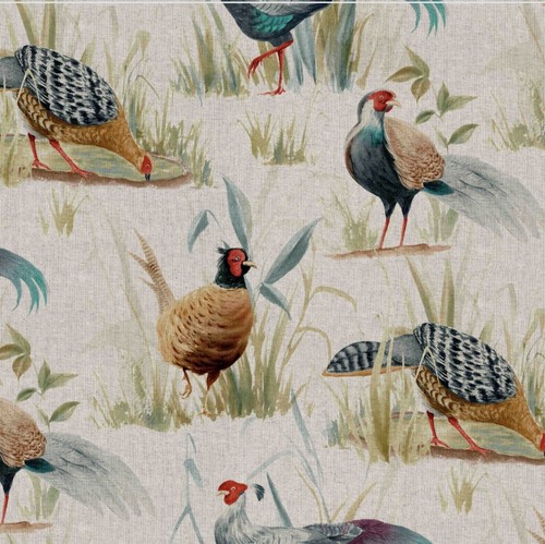 New game birds linen look - birds,