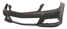Fits Mercedes C Class W204 Front Bumper With Moulding Hole Avantgarde 2011-2013