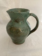 Vintage Pottery Small Green Bud Vase, Lovely Condition
