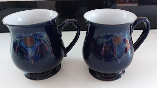 Two denby baroque dark blue - baroque,
