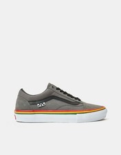 Size UK 7.5 - Vans Skate Old Skool Shoes (Rasta) Grey Trainers Shoes Sneakers