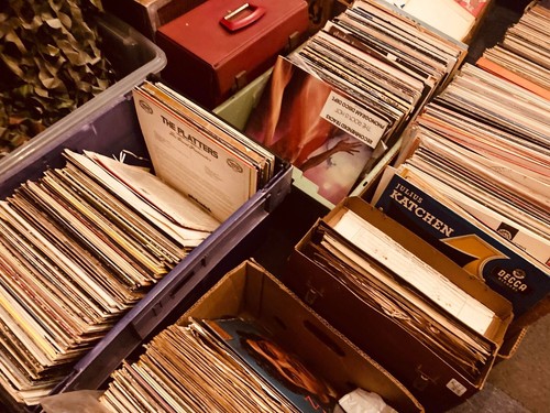 Vinyl records lucky - , dip!