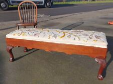 LARGE ANTIQUE LONG STOOL / WINDOW SEAT         DELIVERY AVAILABLE