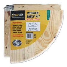 WOOD WOODEN PINE NATURAL CORNER UNIT SHELF WALL MOUNTED SHELF KIT STROAGE SHELF