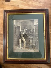 Sherlock Holmes Richard Cato Woodville Framed Print Sir Arthur Conan 20”x17”