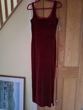 Red Velvet Vintage Dress