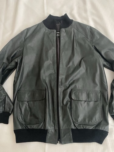 Men vintage leather jacket - vintage,