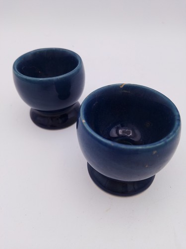 Retro denby egg cups blue - retro,