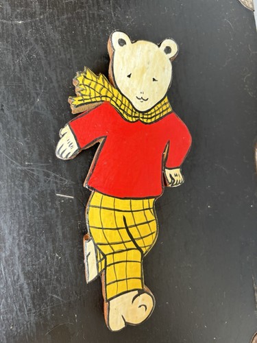 Vintage rupert the bear - rupert, wooden