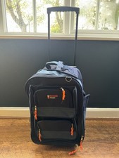 Rugged Gear Hybrid Wheeled Backpack Trolley Rucksack Black/orange