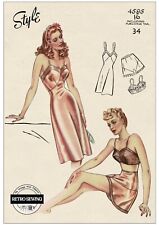 Vintage 1940s Pin-Up Lingerie