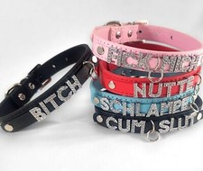 Custom SLUT Collar DADDY WHORE