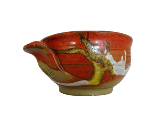 Studio pottery stoneware bowl - pottery,
