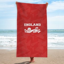 ENGLAND | Euro's | Beach Towel | Retro Football | Holiday Towel | Pool Towel