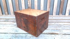 Vintage Colmans  Starch Printed Wooden Crate  Original