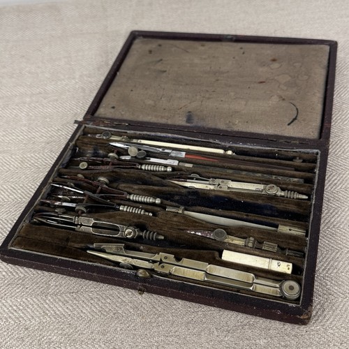 Vintage drawing instrument set - vintage,