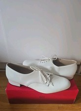 DSI London Mens Ballroom Dancing Shoes - White, Lace Up, Size 10 UK