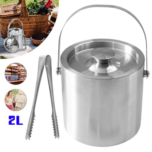 Ice bucket tongs - &, lid