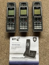 BT 6500 Digital Cordless Phone x 3 Plus Answering Machine Black with AC Adapter