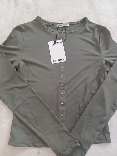 Bershka khaki green - bershka, long