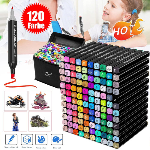 120 colours dual tip - colours, twin
