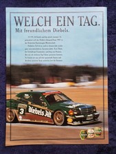 Diebels Old with Mercedes Benz 190 E 2.5 16V, Original Beer Advertising from 1993