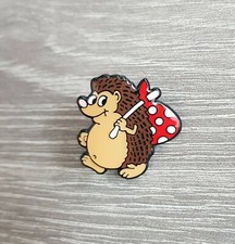 HEDGEHOG ENAMEL PIN BADGE ITEM