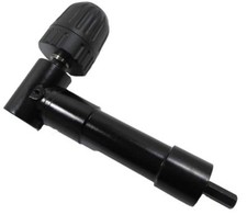 HEAVY DUTY KEYLESS METAL RIGHT ANGLE ANGLED DRILL ALUMINIUM ATTACHMENT CHUCK NEW