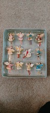 Gisela Graham Christmas Fairy Tree Decorations Set of 12, 12 Days of Christmas