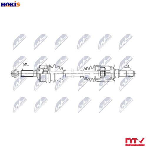 Drive shaft npw 124 - shaft, npw-ms-124