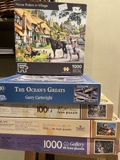 5 x 1000 Piece Jigsaw Puzzle Bundle countryside landscape