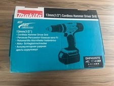 MAKITA Cordless 18 V Hammer Drill Body Only DHP453STE with Charger & Case only
