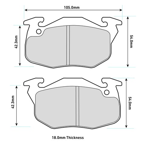 Ferodo ds3000 front brake pads - ferodo,
